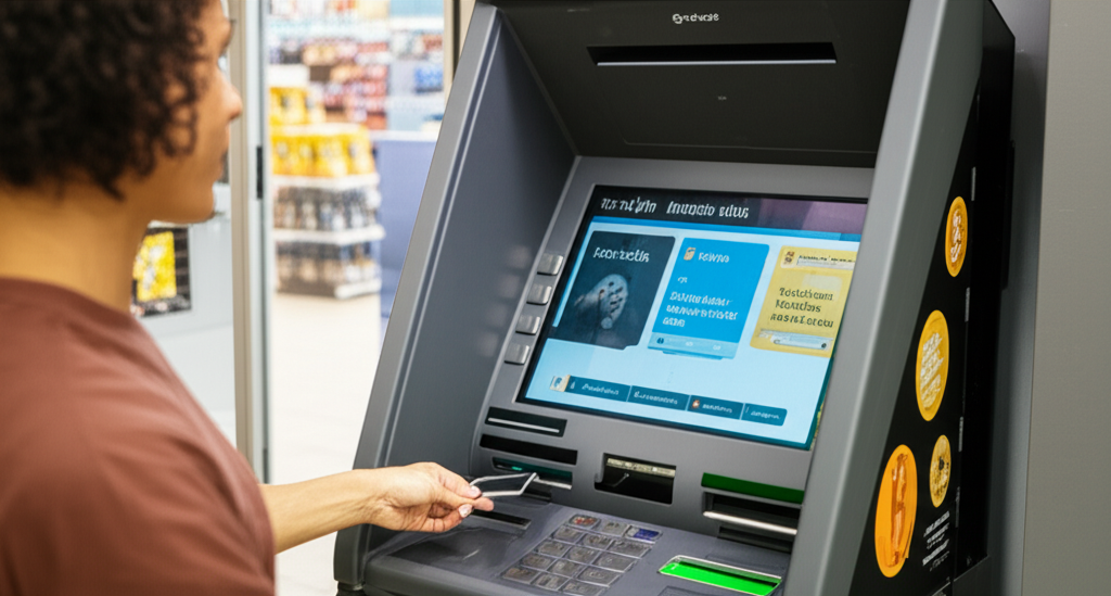 Using Bitcoin Card Credit at ATM